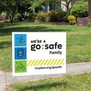 go:safe yard sign
