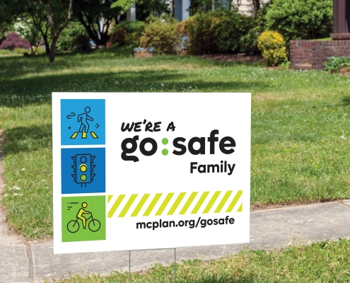 go:safe yard sign