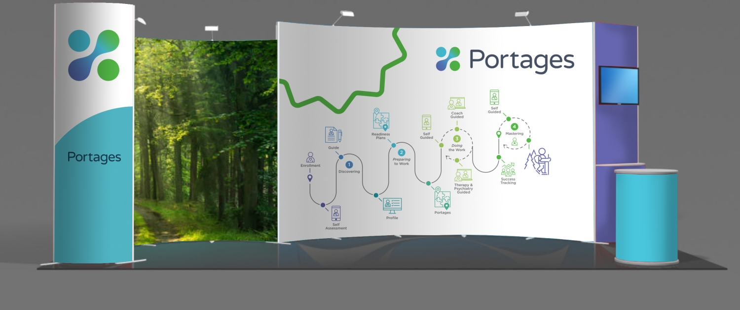 Portages trade show display